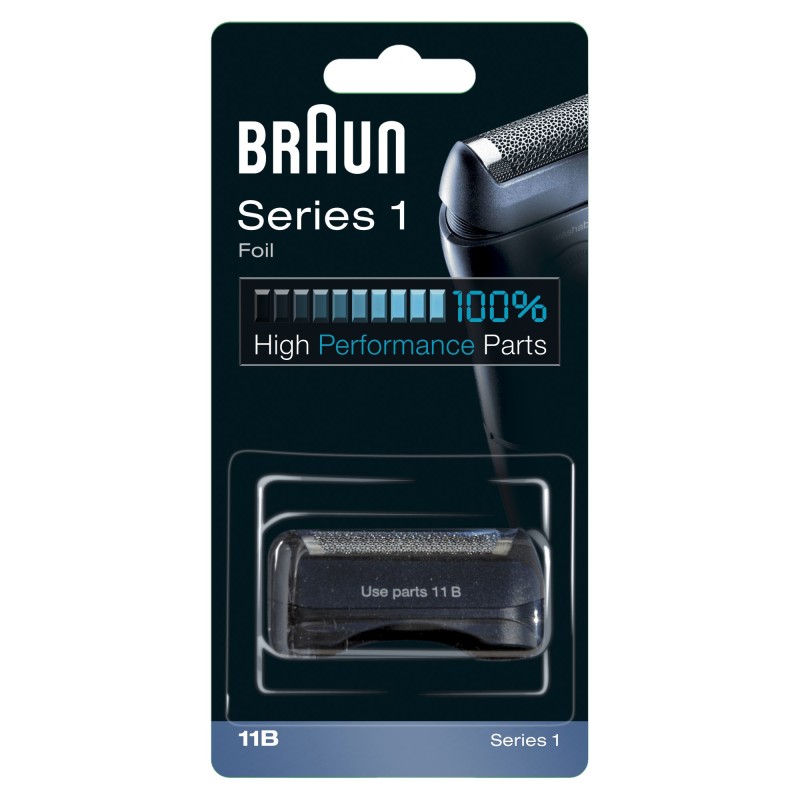 Braun Series 1 11B Ekstra klinge og skærer Sort